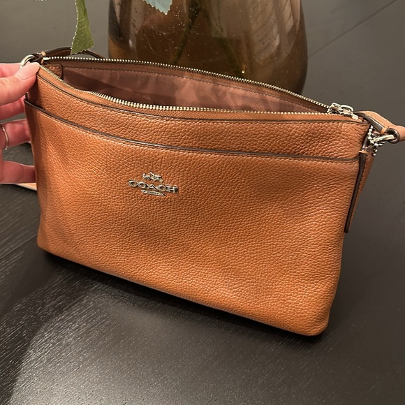 Coach Leather Small Cognac Handbag - Picture 6 of 6